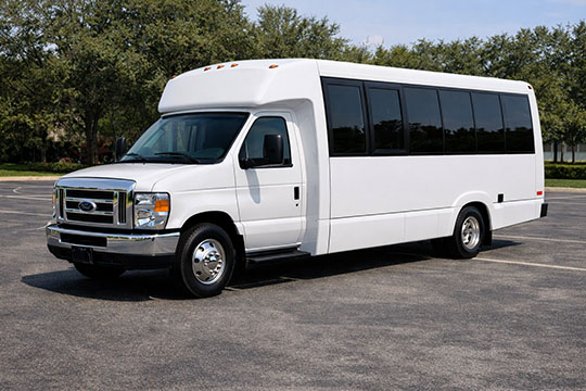 18-passenger minibus available for charter in Broken Arrow, OK